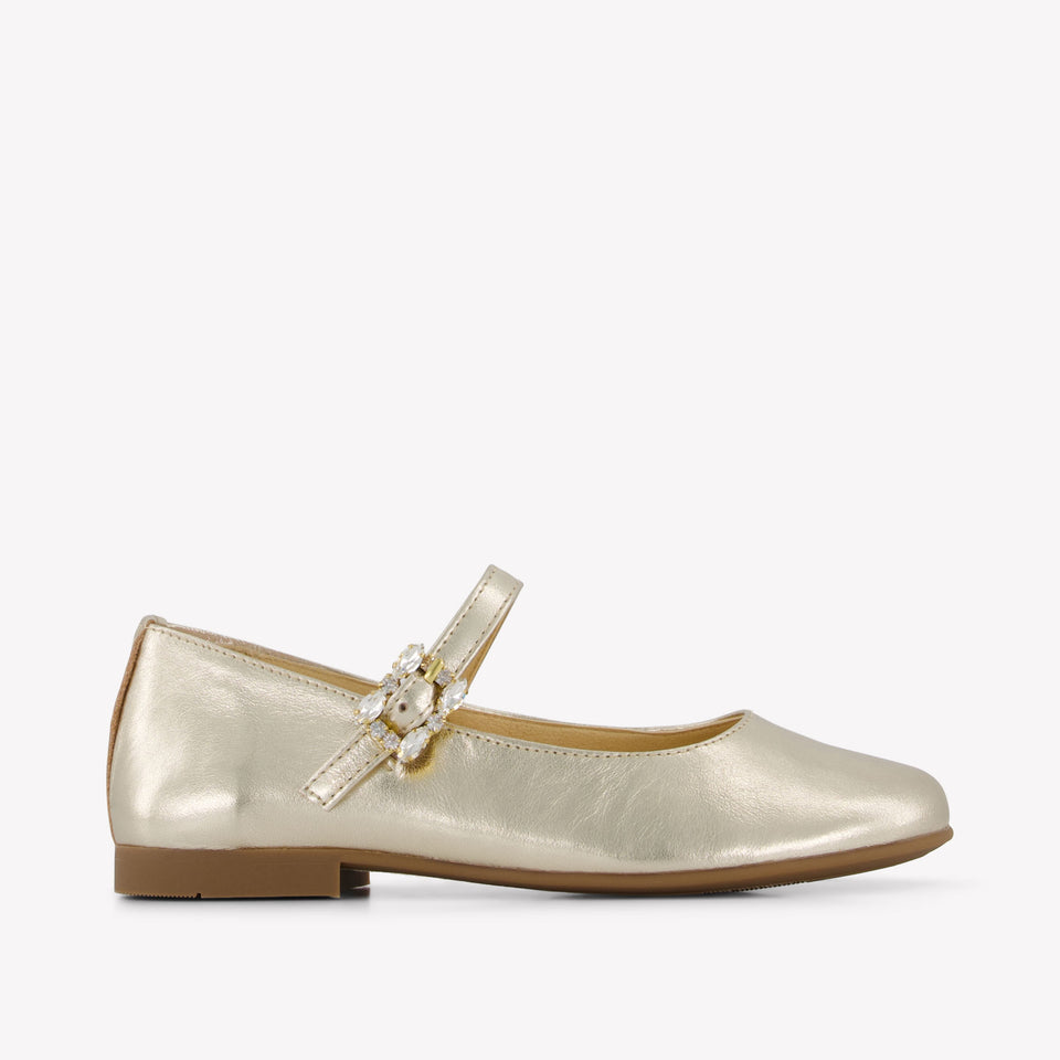 Andanines Mädchen Schuhe rein Gold
