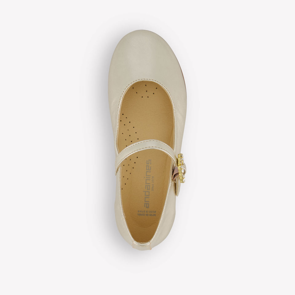 Andanines Mädchen Schuhe rein Gold