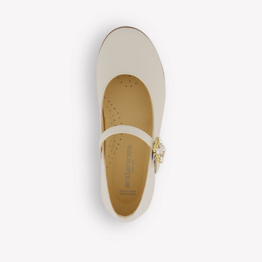Andanines Mädchen Schuhe rein Helles Beige