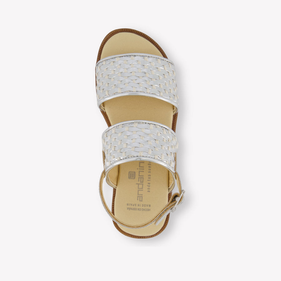 Andanines Mädchen Sandalen In Silber