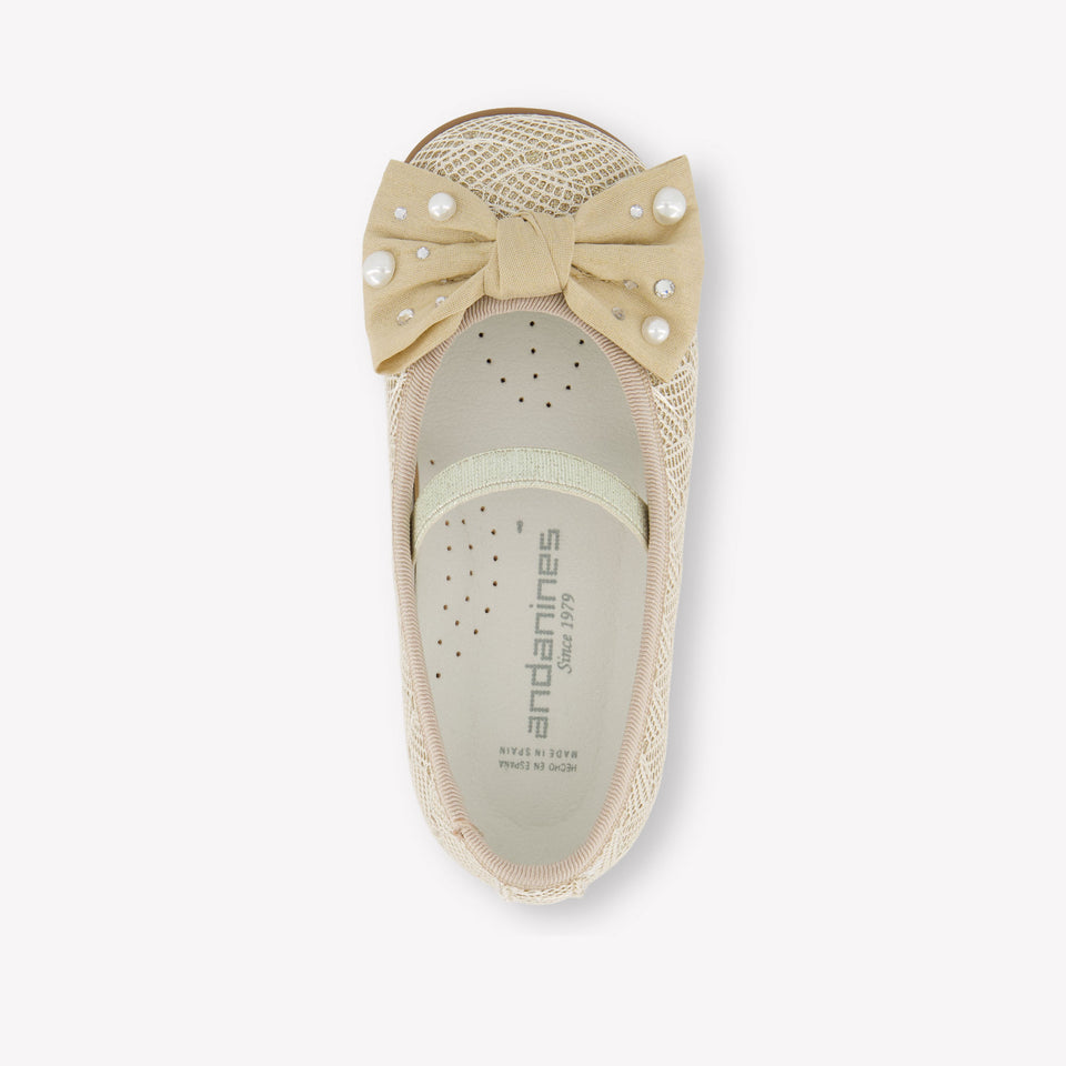 Andanines Mädchen Schuhe rein Beige