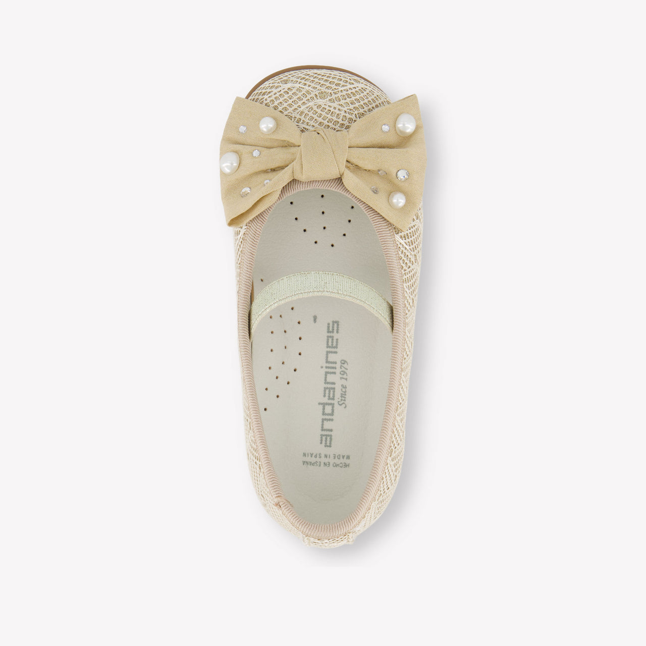 Andanines Mädchen Schuhe rein Beige