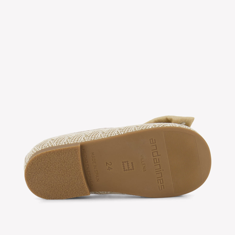 Andanines Mädchen Schuhe rein Beige
