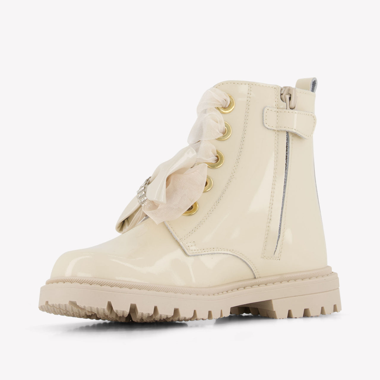 Andanines Mädchen Stiefel rein Beige