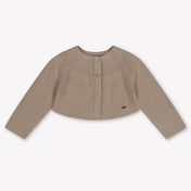 Mayoral Bambino Ragazze Cardigan dentro Beige