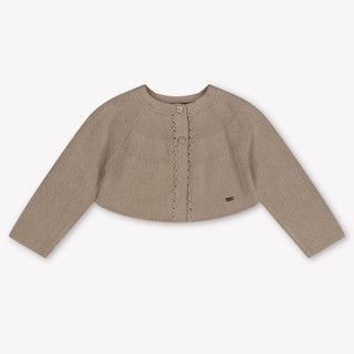 Mayoral Bambino Ragazze Cardigan dentro Beige