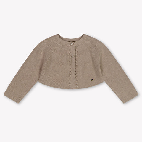 Mayoral Baby Mädchen Strickjacke In Beige