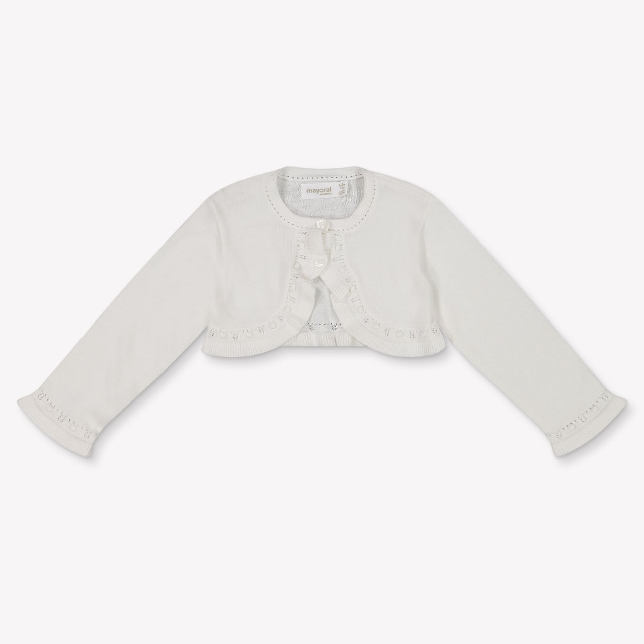 Mayoral Baby Meisjes Vest In Off White