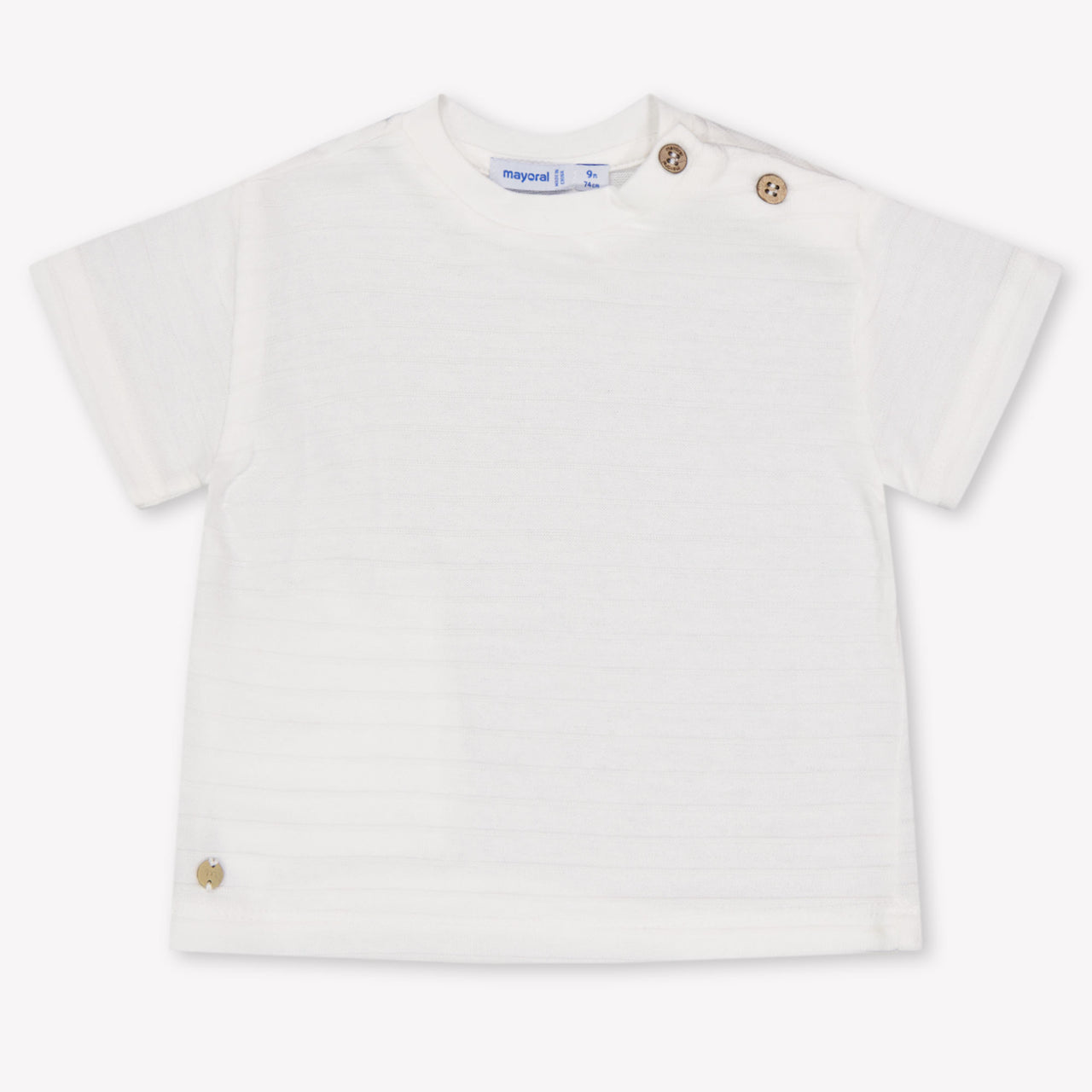 Mayoral Bébé Garçons T-shirt en blanc cassé