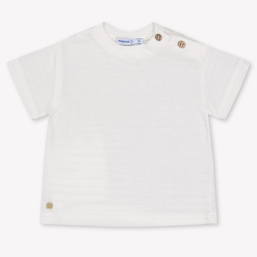 Mayoral Bébé Garçons T-shirt en blanc cassé