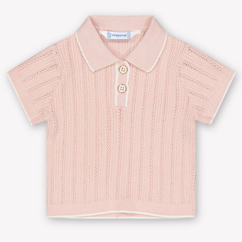 Mayoral bebe Chicas polo en Rosa claro