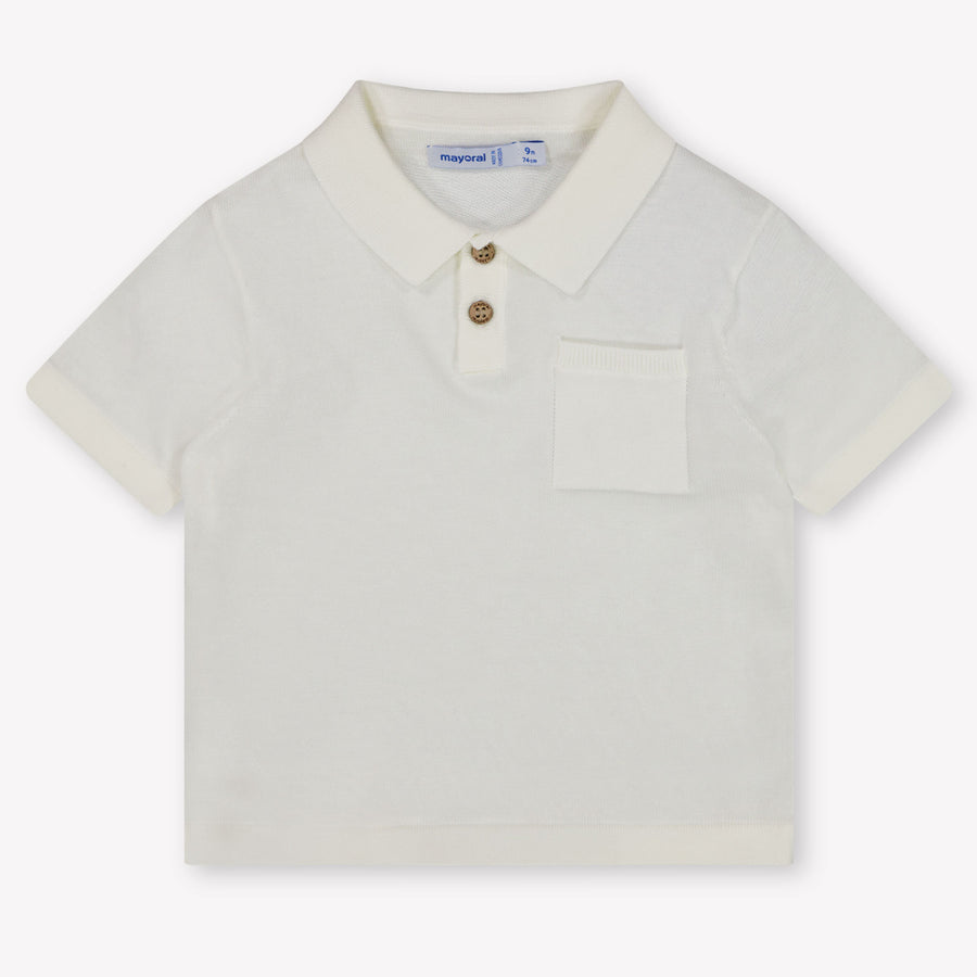 Mayoral Baby Boys Polo Shirt in Off-White