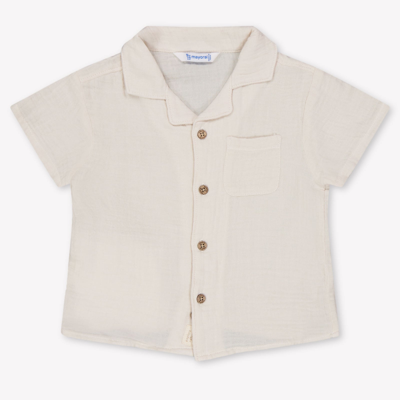 Mayoral Baby Jungen Bluse rein Helles Beige