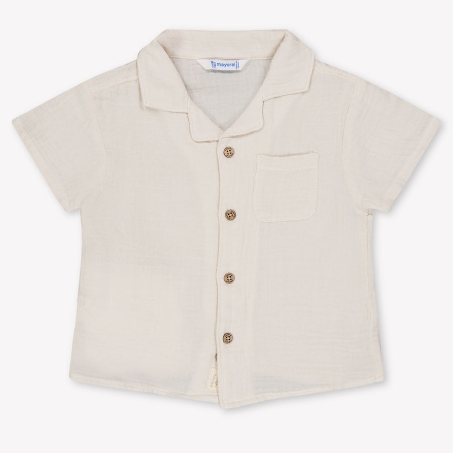 Mayoral Bébé Garçons Chemisier Beige Clair