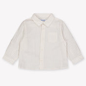 Mayoral Baby Boys Blouse In Light Beige