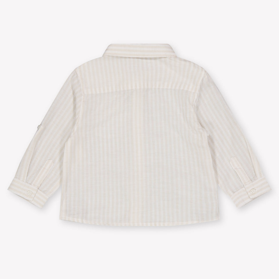 Mayoral Baby Boys Blouse In Light Beige