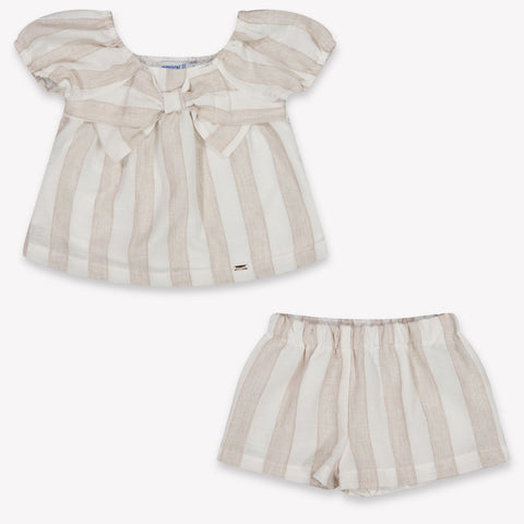 Mayoral bebe Chicas Establecer en Beige