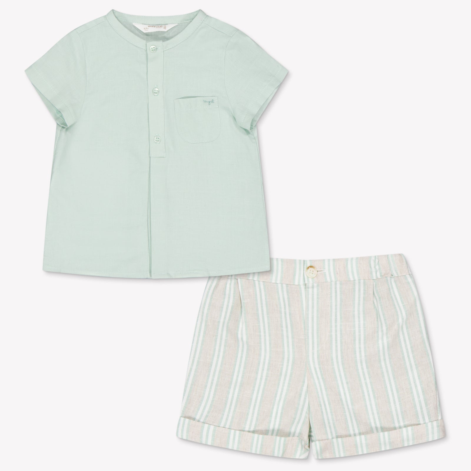 Mayoral Baby Boys Set In Light Green