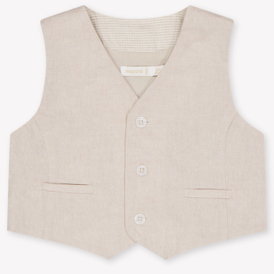 Mayoral Bébé Garçons Cardigan en Beige Clair