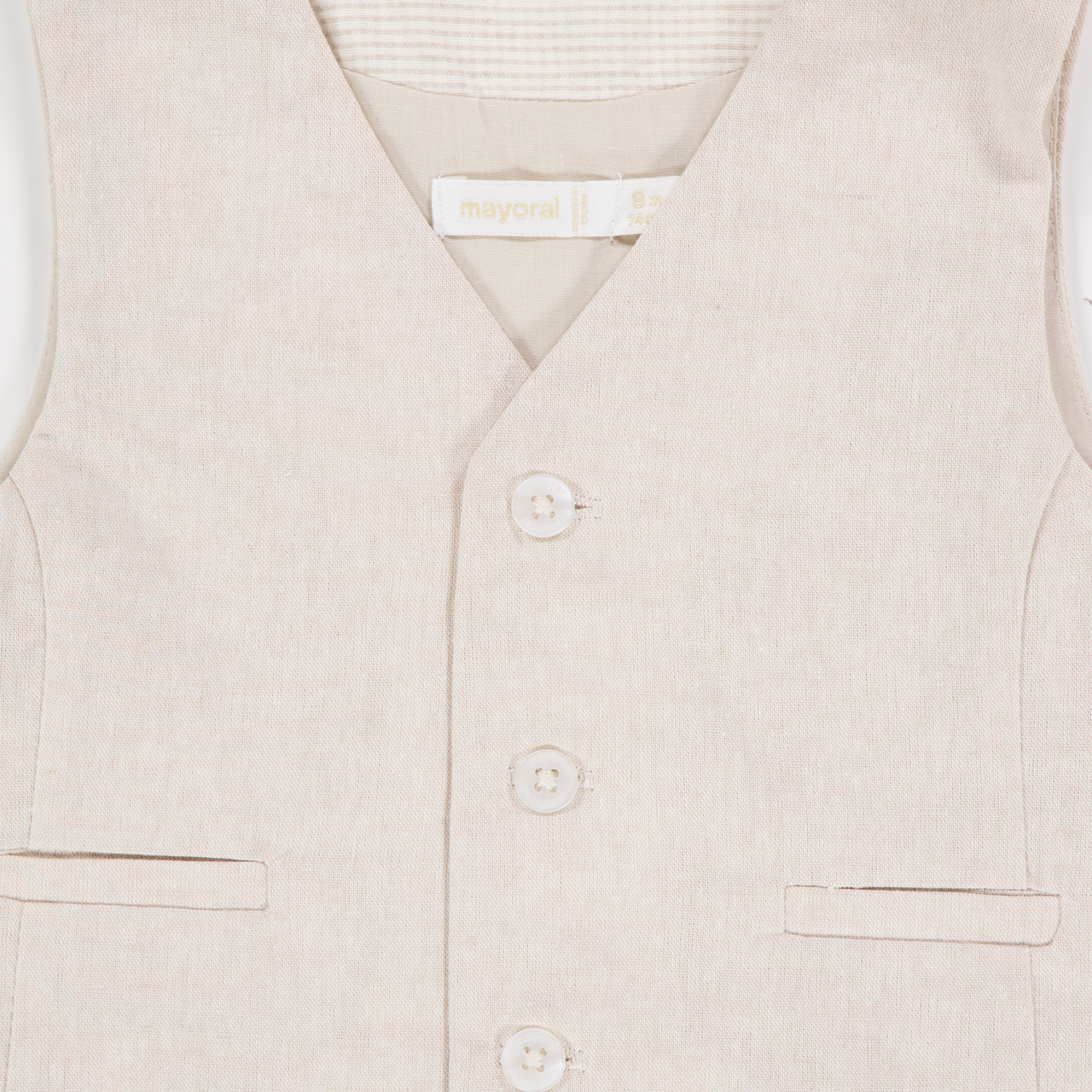 Mayoral Bébé Garçons Cardigan en Beige Clair