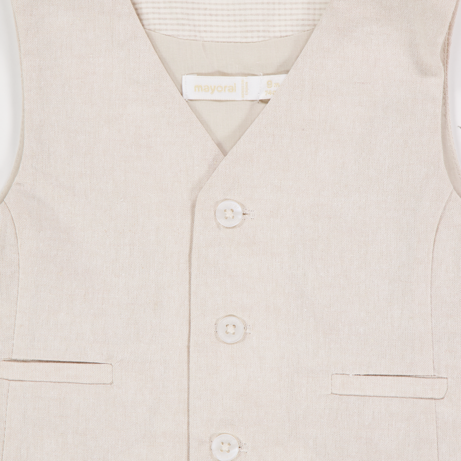 Mayoral Bébé Garçons Cardigan en Beige Clair