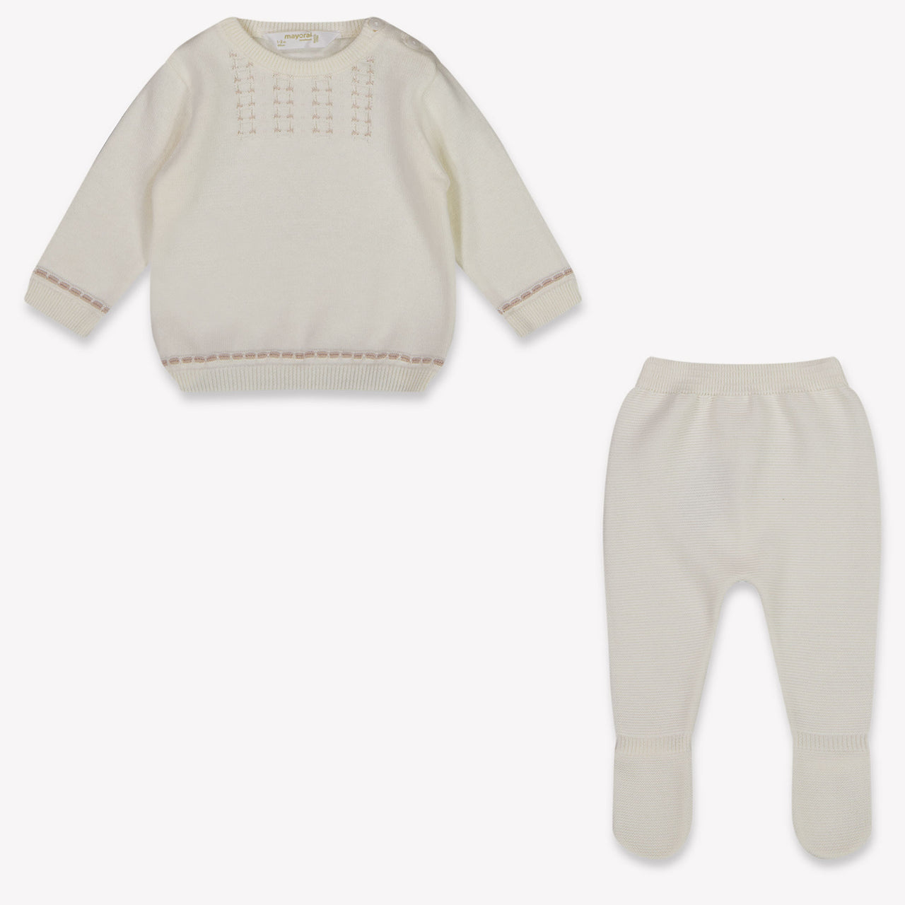 Mayoral Bébé Garçons Combishort en blanc cassé