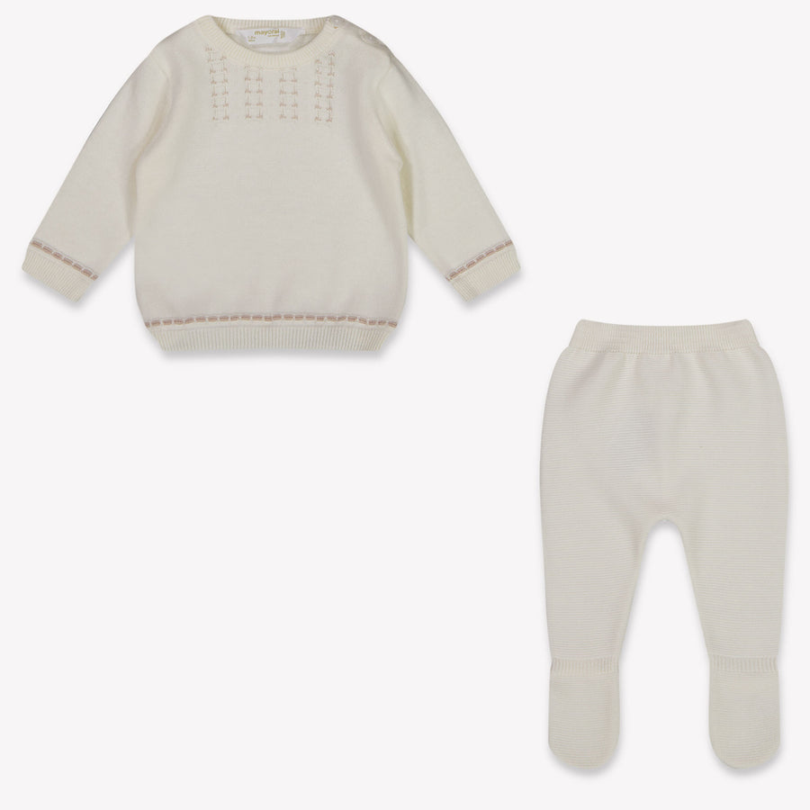 Mayoral Bébé Garçons Combishort en blanc cassé