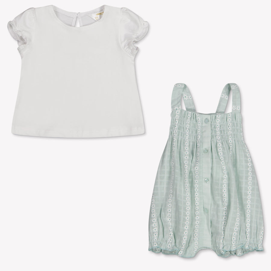 Mayoral bebe Chicas Mono corto en Verde Claro