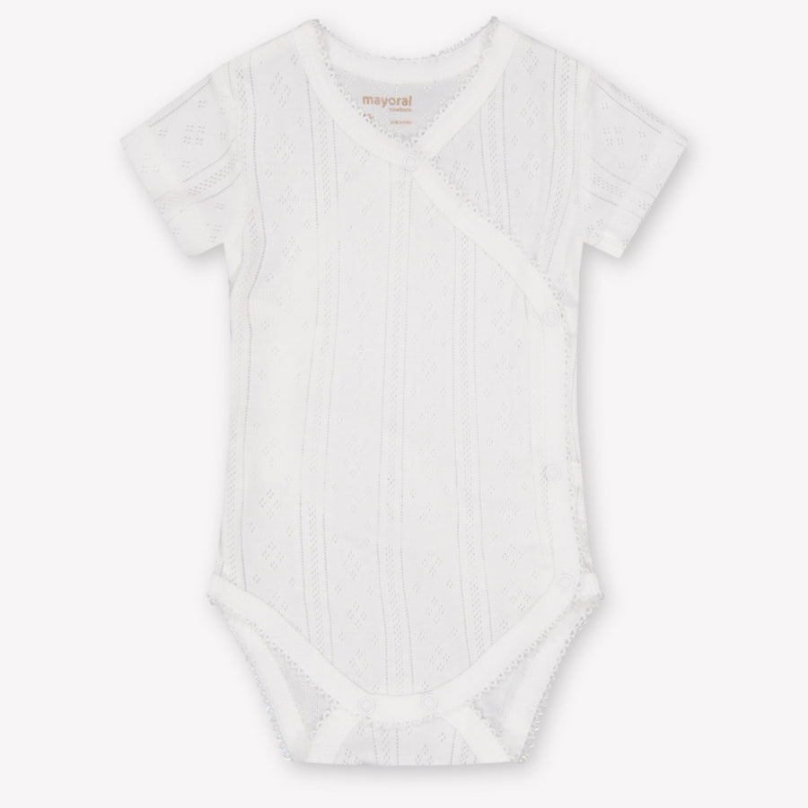 Mayoral Bébé Filles Barboteuse en blanc cassé