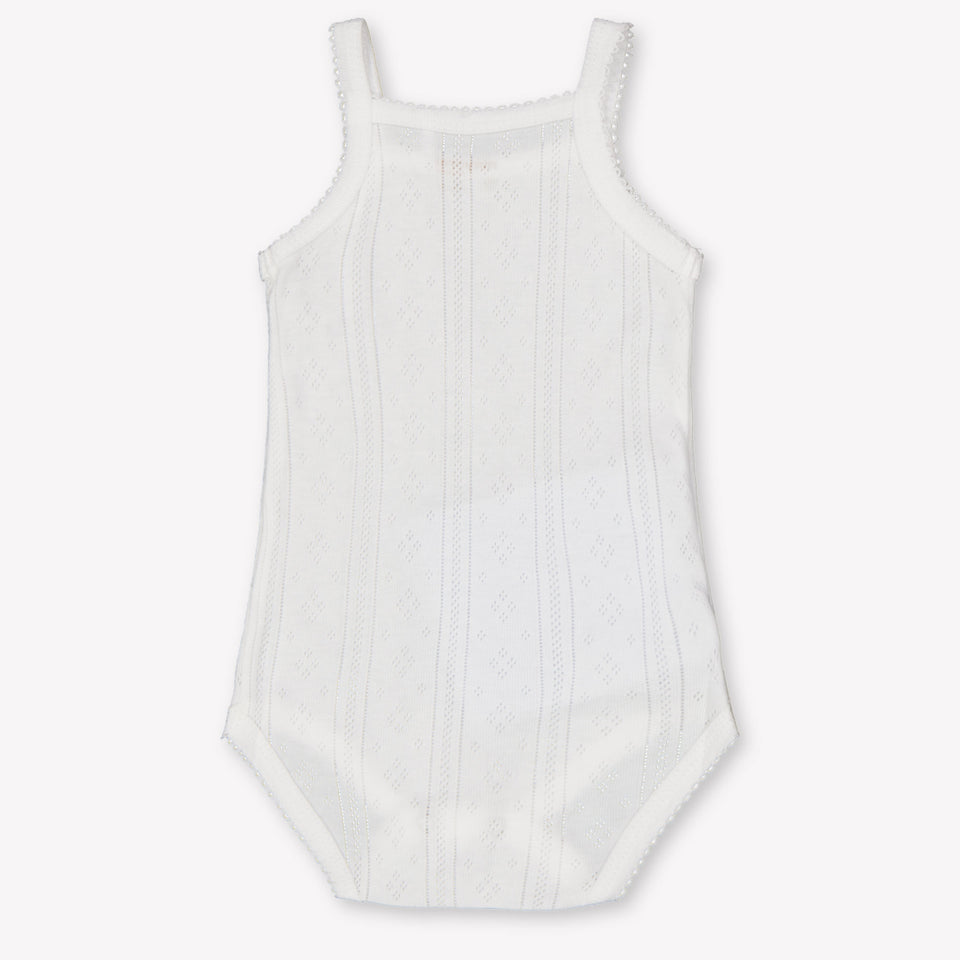 Mayoral Baby Girls Romper In OffWhite