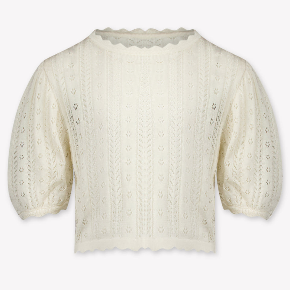 Mayoral niños Chicas Camiseta adentro Blanco Roto