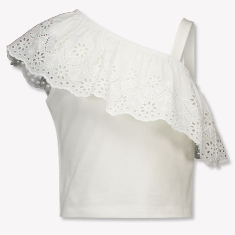 Mayoral niños Chicas Camiseta adentro Blanco Roto