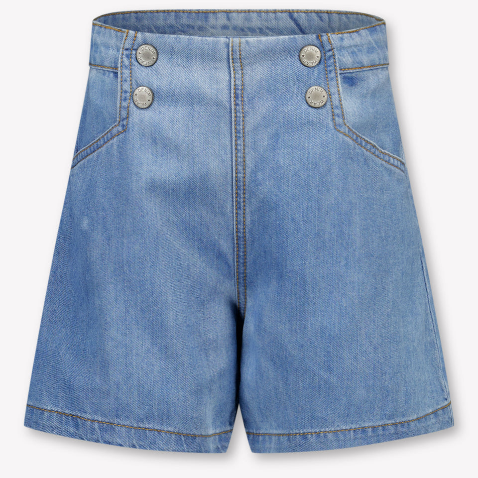 Mayoral Kids Girls Shorts In Jeans
