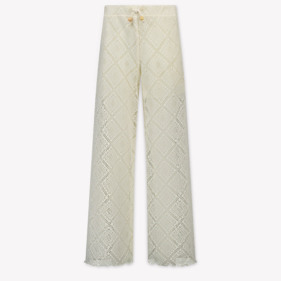Mayoral Enfants Filles Pantalon en blanc cassé