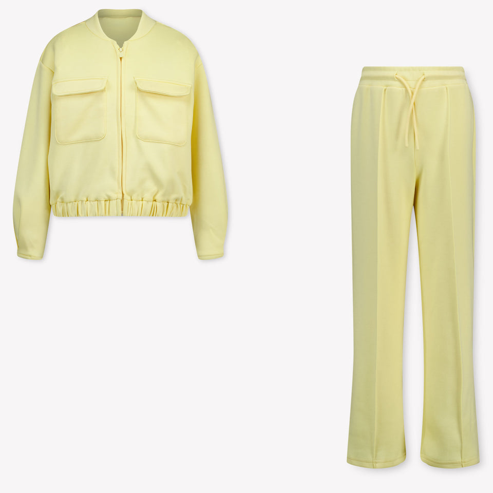 Mayoral Kids Girls Jogging suit In Yellow