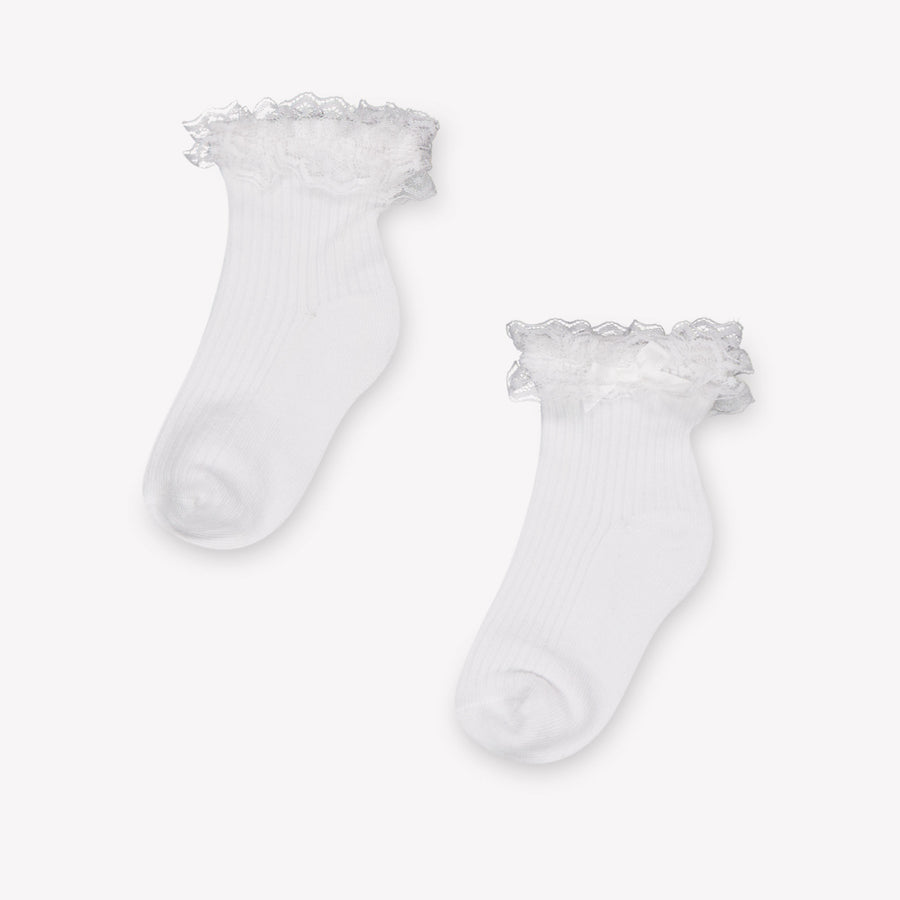 Mayoral Bébé Filles Chaussettes dedans Blanc
