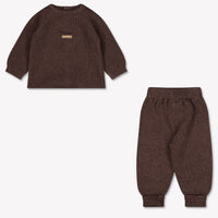 Martin Ananda Baby Boys Playsuit In Dark Brown