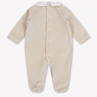 Martin Ananda Baby Unisex Playsuit In Light Beige