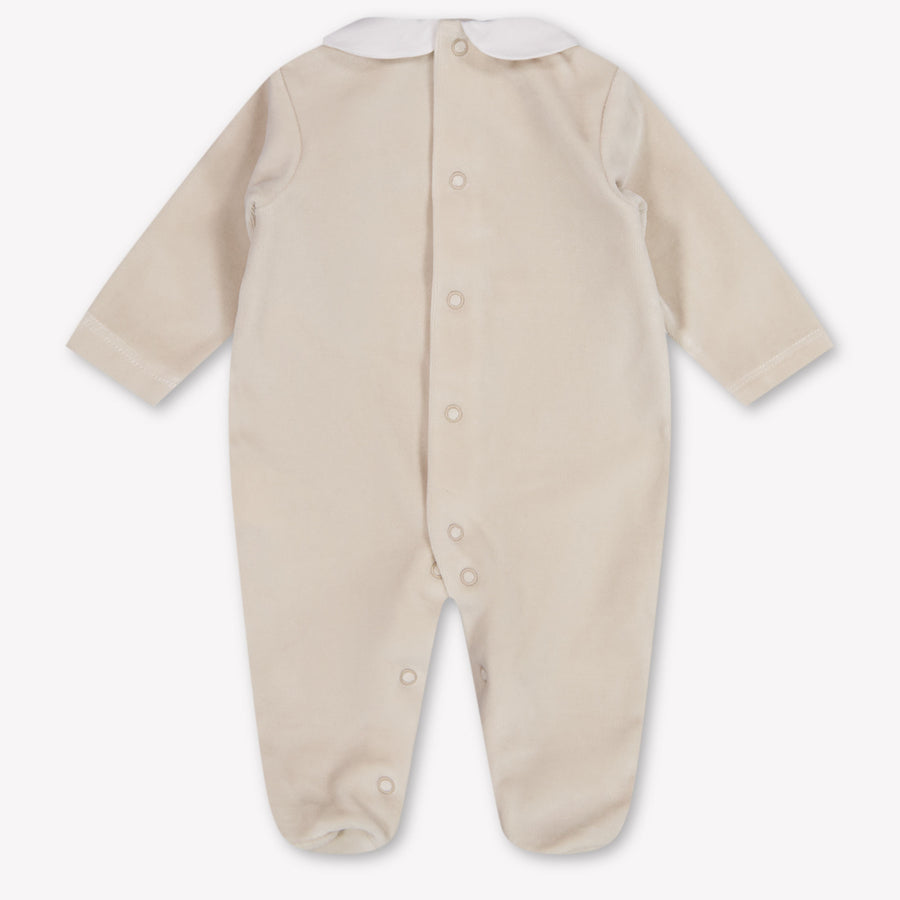 Martin Ananda Baby Unisex Playsuit In Light Beige