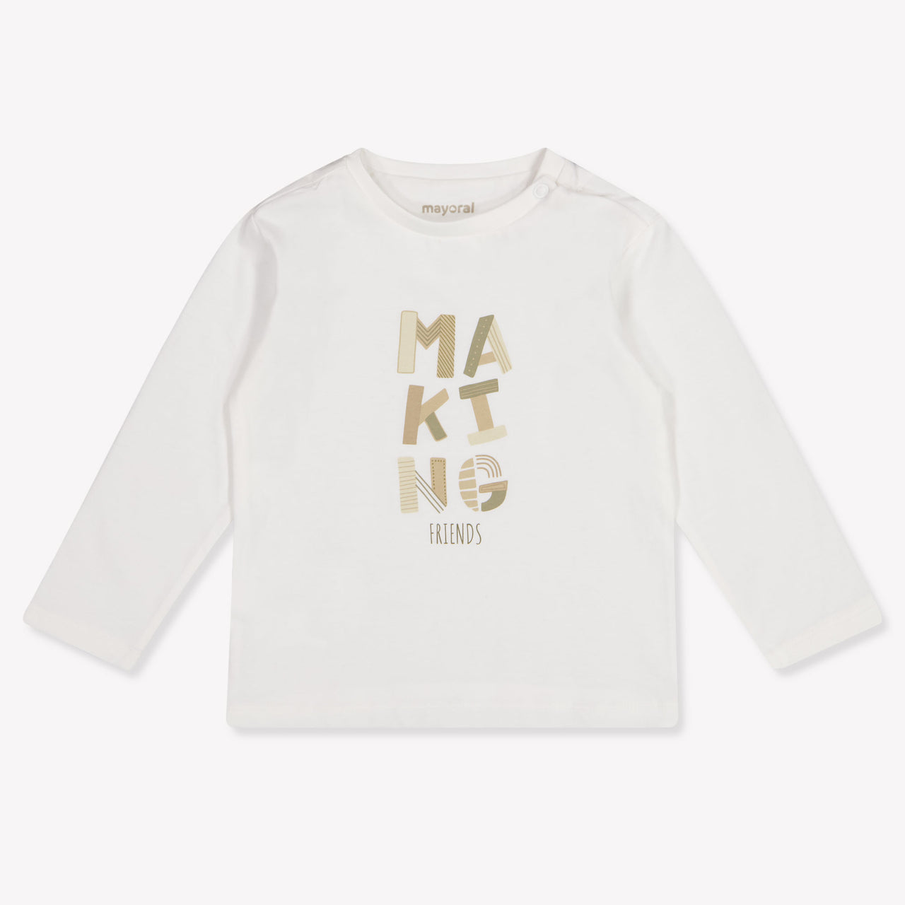 Mayoral Baby Jongens T-Shirt In Off White