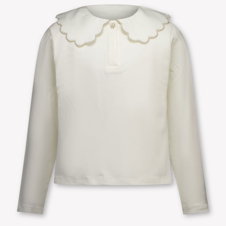 Mayoral Bambini Ragazze Polo In Off White