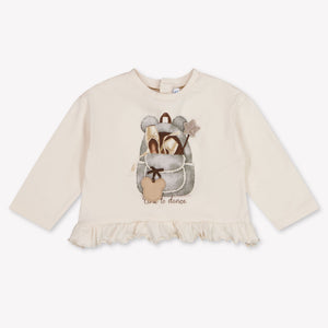 Mayoral Bébé Filles T-shirt dans Beige Clair