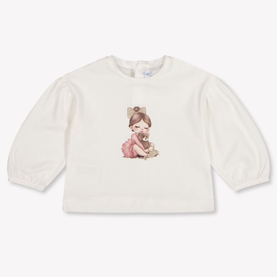 Mayoral Bambino Ragazze Maglietta dentro Off White