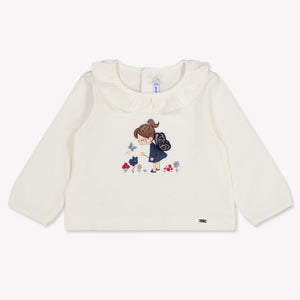 Mayoral Baby Mädchen T-Shirt In Grauweiß