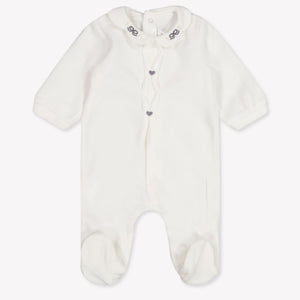Mayoral bebe Chicas Mono corto en Blanco Roto