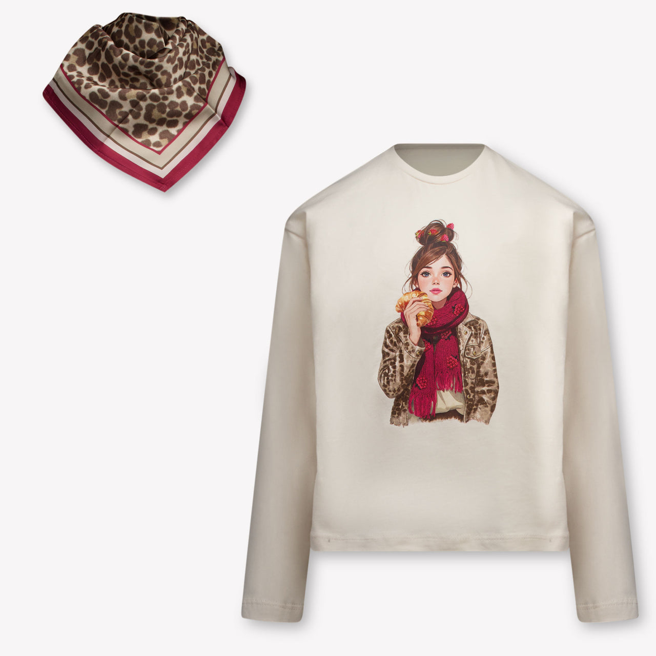 Mayoral Mädchen T-Shirt in Off-White