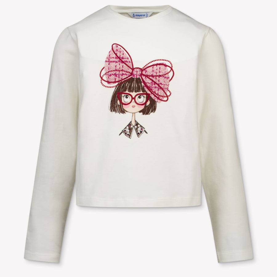 Mayoral Mädchen T-Shirt in Off-White
