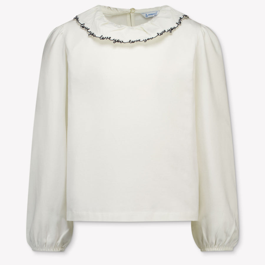 Mayoral Bambini Ragazze Camicetta dentro Off White