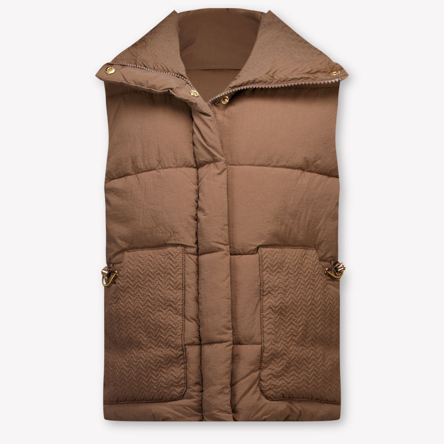 Mayoral Kids Girls Bodywarmer In Brown