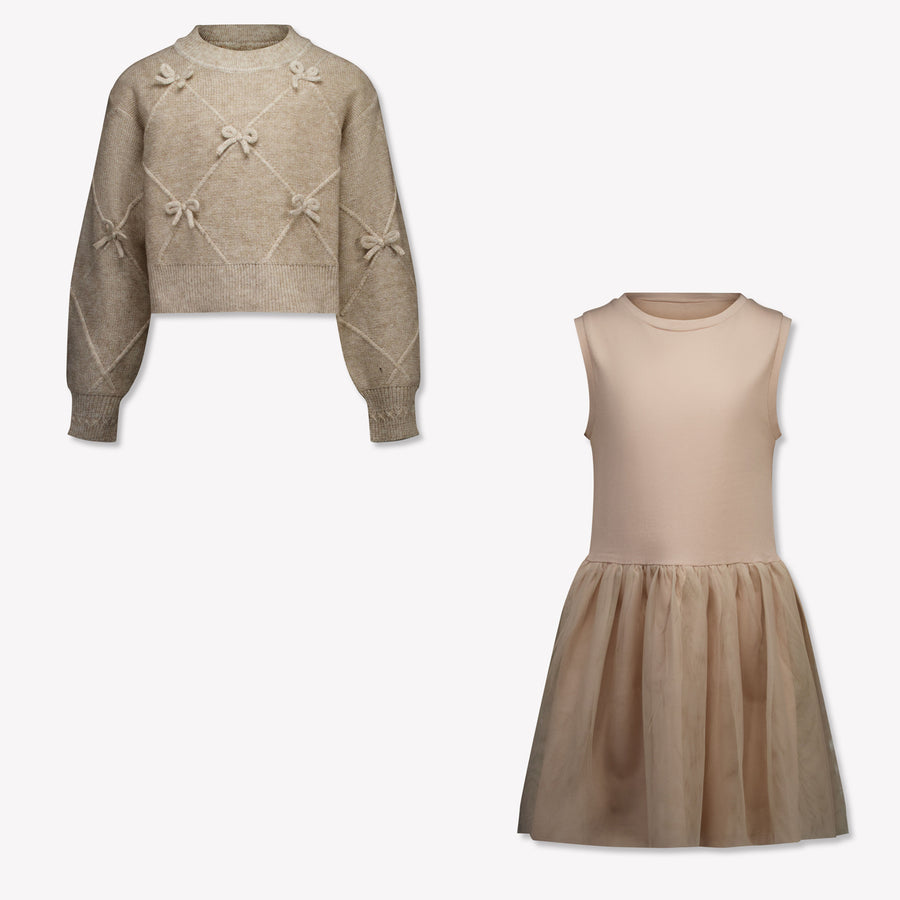 Mayoral Bambini Ragazze Vestirsi Beige